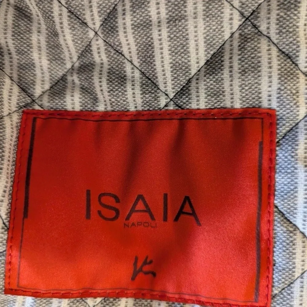 Isaia Men’s Vest L (EU 52) Quilted Puffer Blue, Lining, Extralight Aqua, Italy - Picture 11 of 12